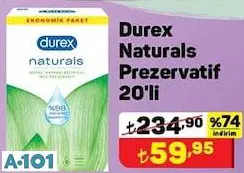 DUREX NATURALS PREZERVATİF DUREX NATURALS PREZERVATİF